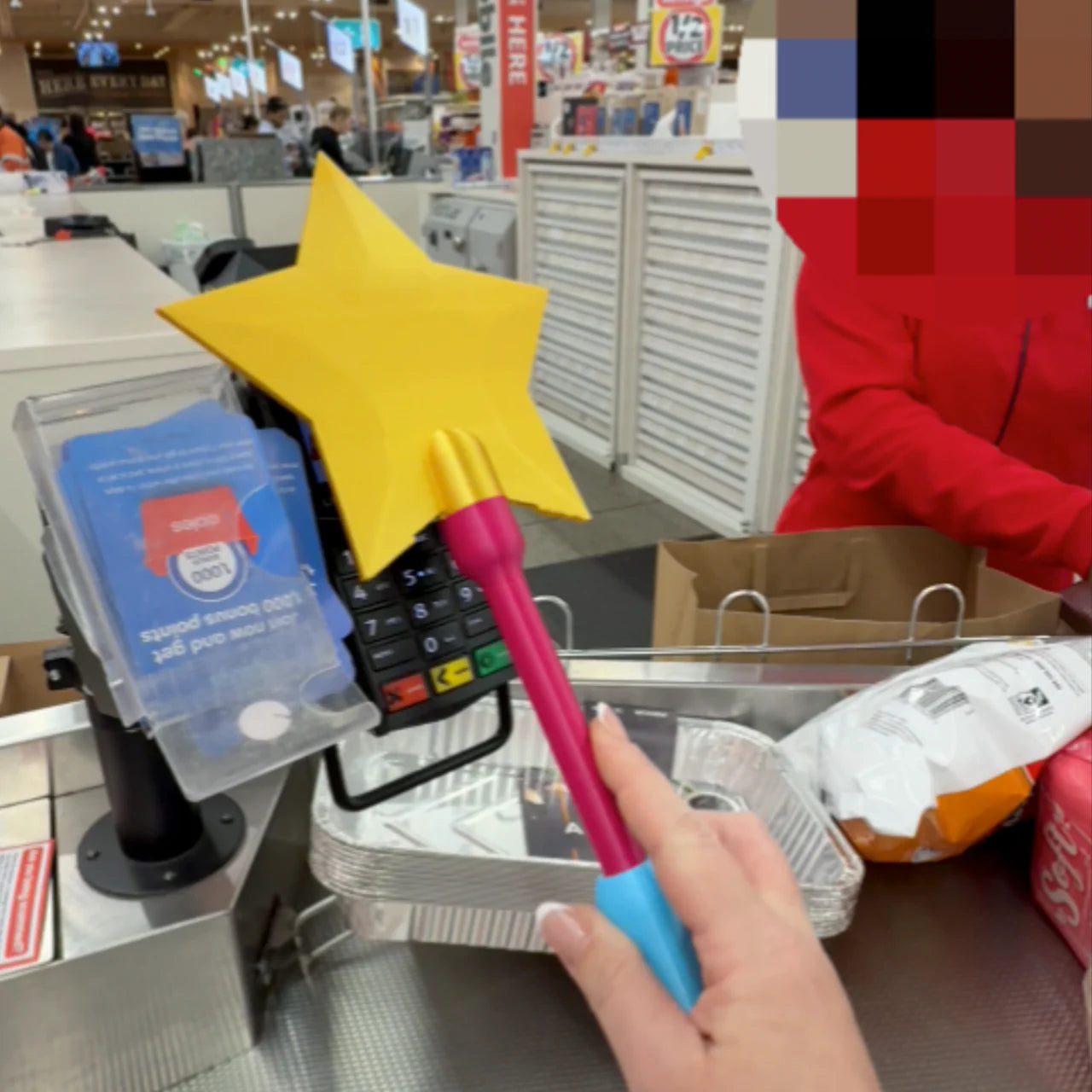 Tap the payment wand - simply insert the star icon