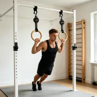 Smart Portable Gymnastics Ring Training Set with QR Coaching,  Workout Tracking,Quick Setup & Custom Engraving