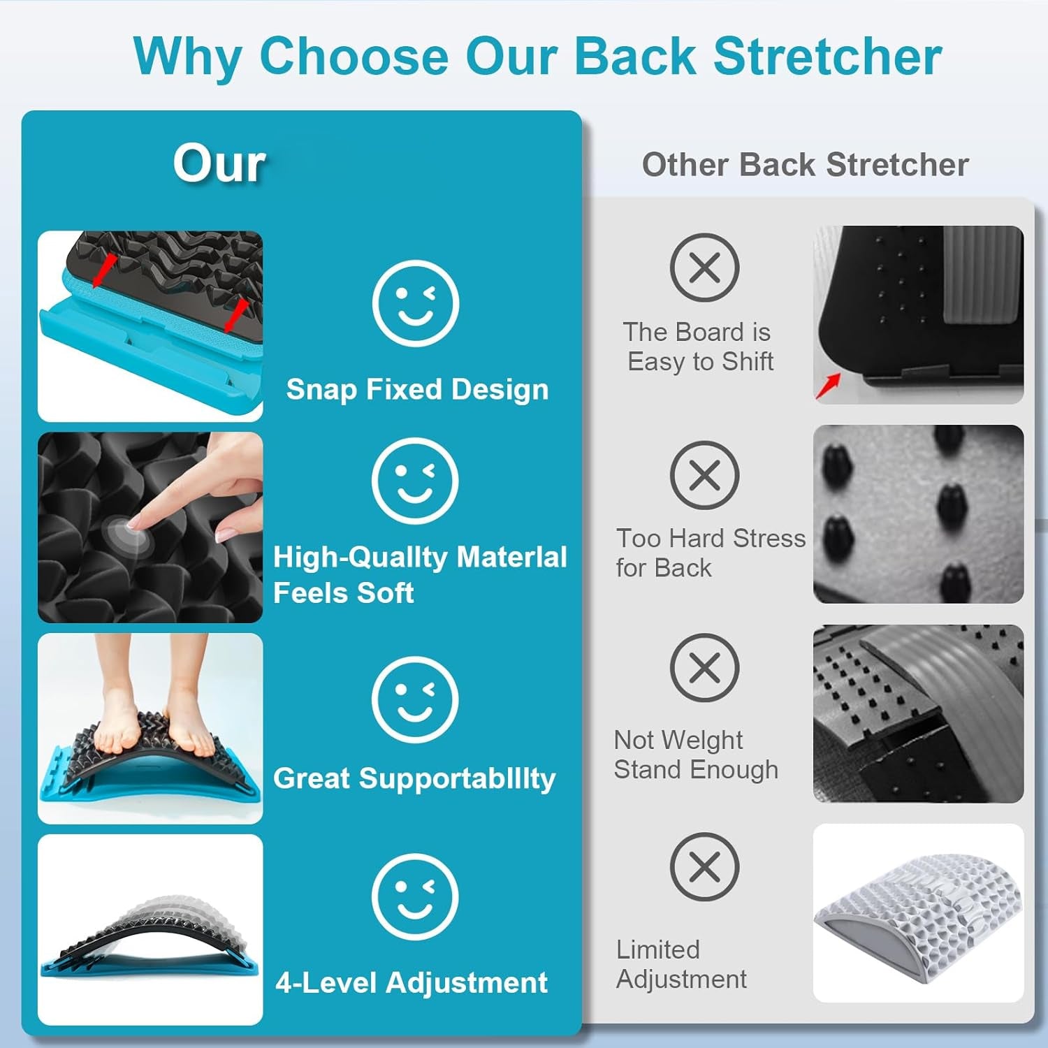 Scoliosis back massager back stretcher