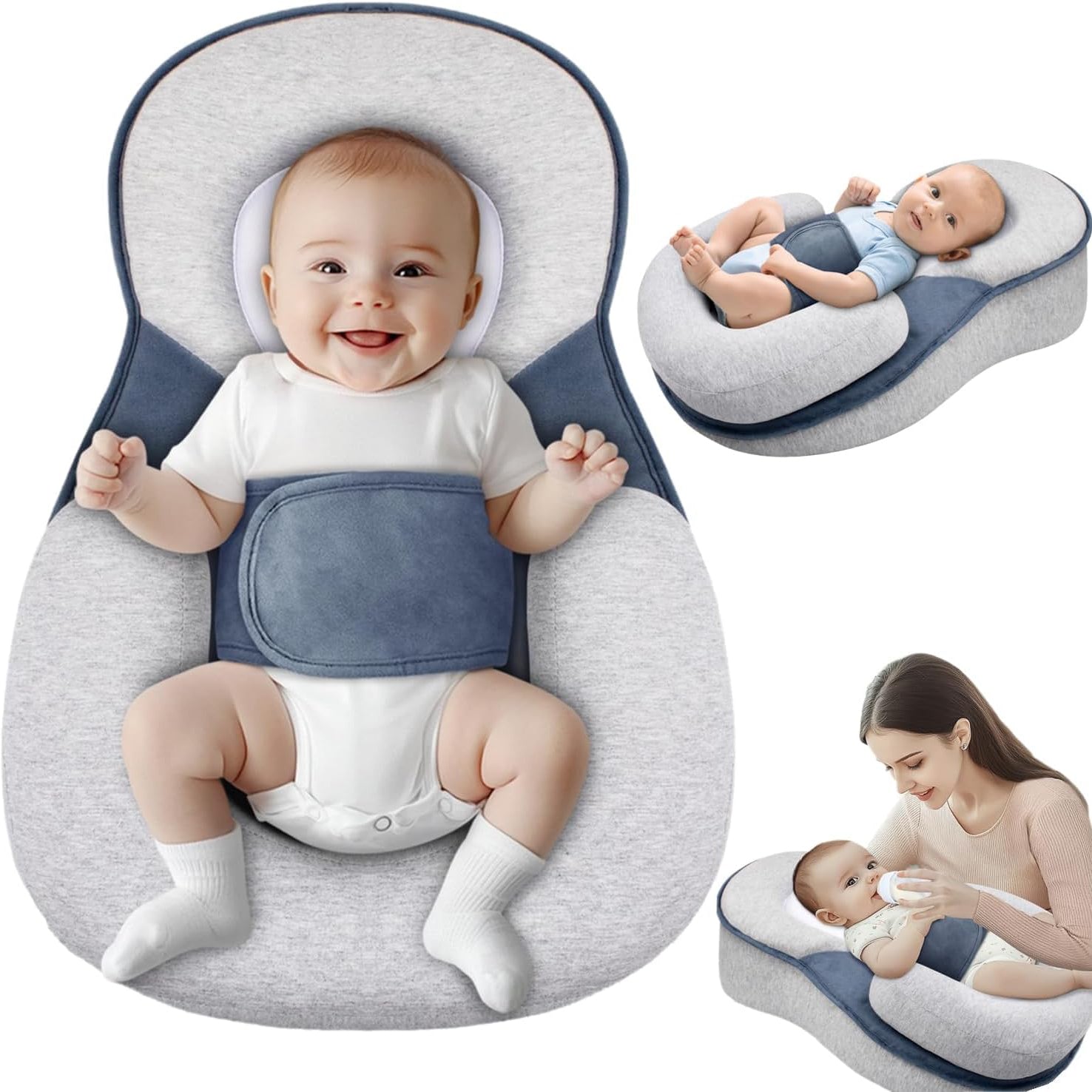 Baby Recliner Pillow – Adjustable Anti-Spit Up Wedge for Newborns