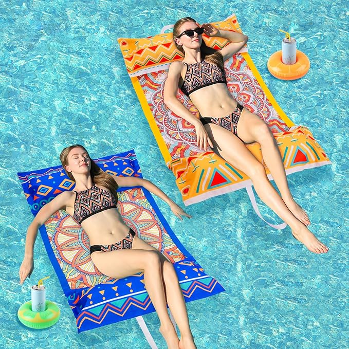 Four-in-one multi-functional inflatable raft recliner water hammock