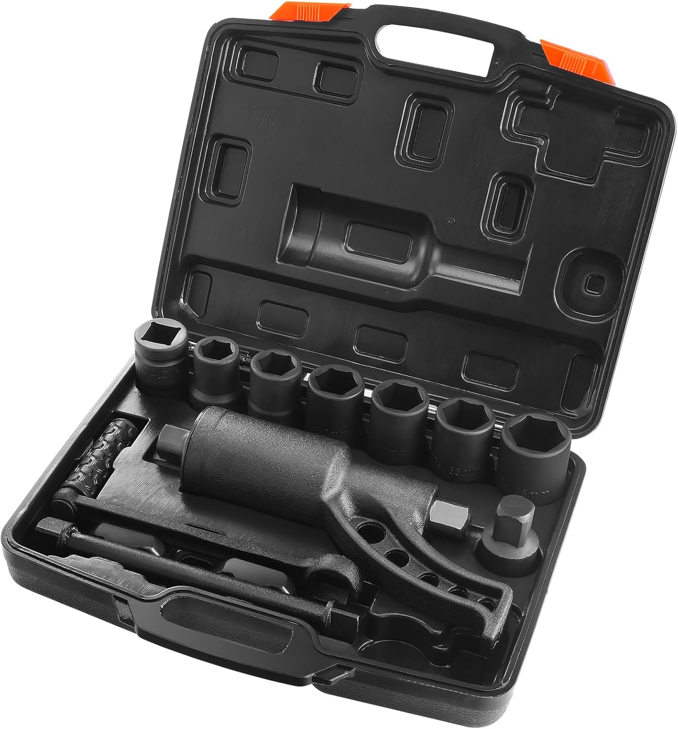 Torque Multiplier – 1:64 Gear Ratio, 6,800N·m Output, 8 Sockets (24-38mm), Storage Case