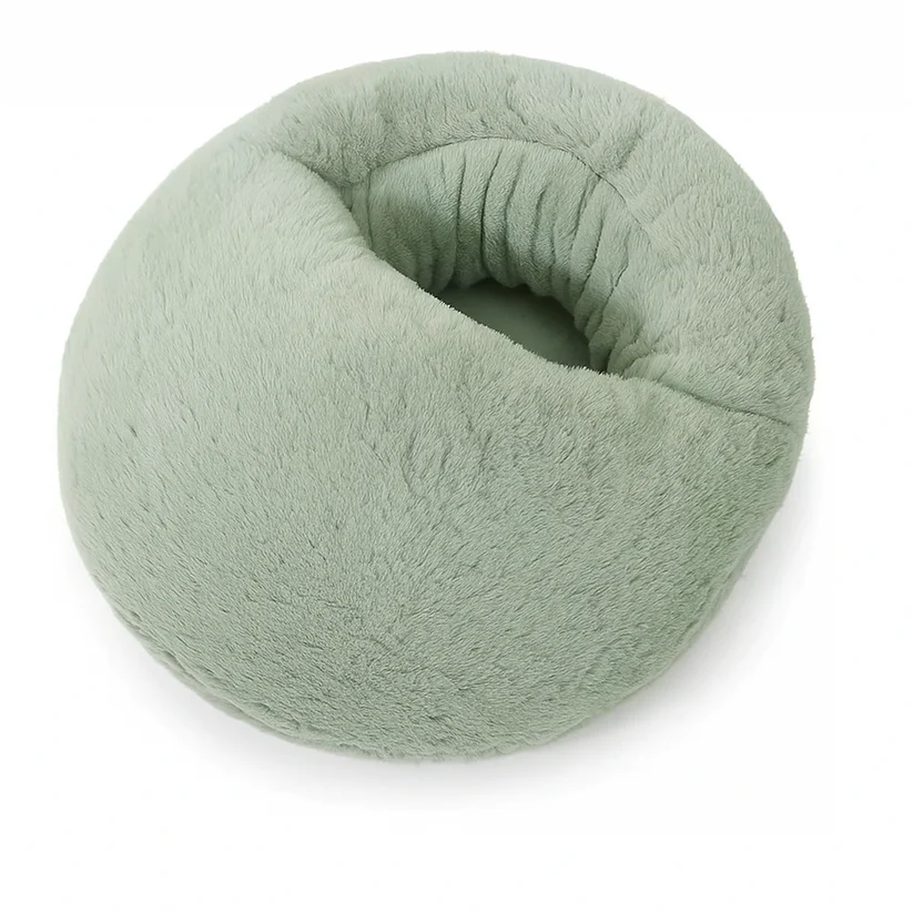 Electric foot warmer - with a plush outer layer covering the entire foot