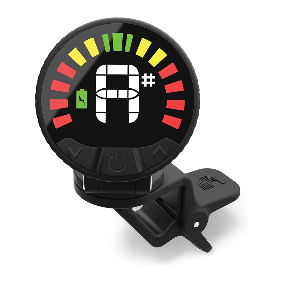 Portable rechargeable violin tuner in stainless steel