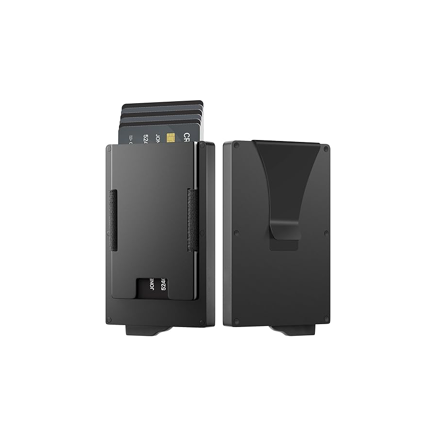 Men's wallet with coin holder and ID window - holds up to 20 cards