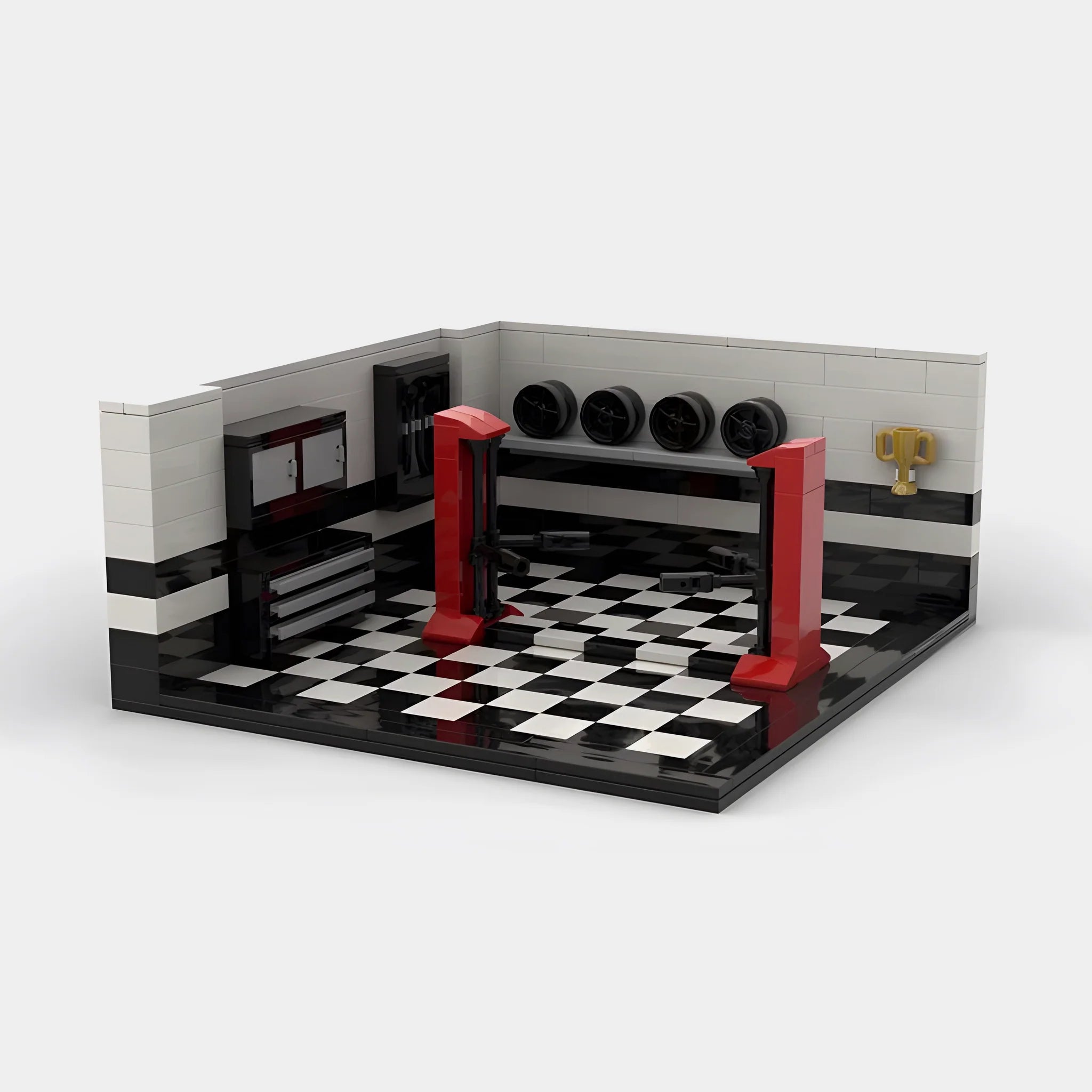 Buildable Tuning Garage Brick Set (1:24 Scale)