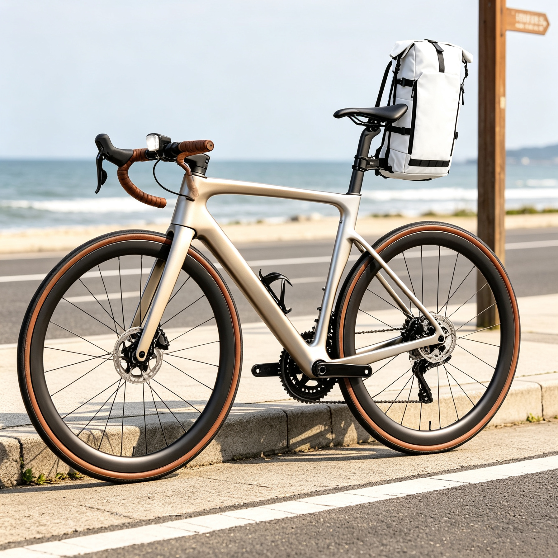 Floating Bike Backpack – 35L Roll-Top, No Rear Rack, 10-Second Quick-Release