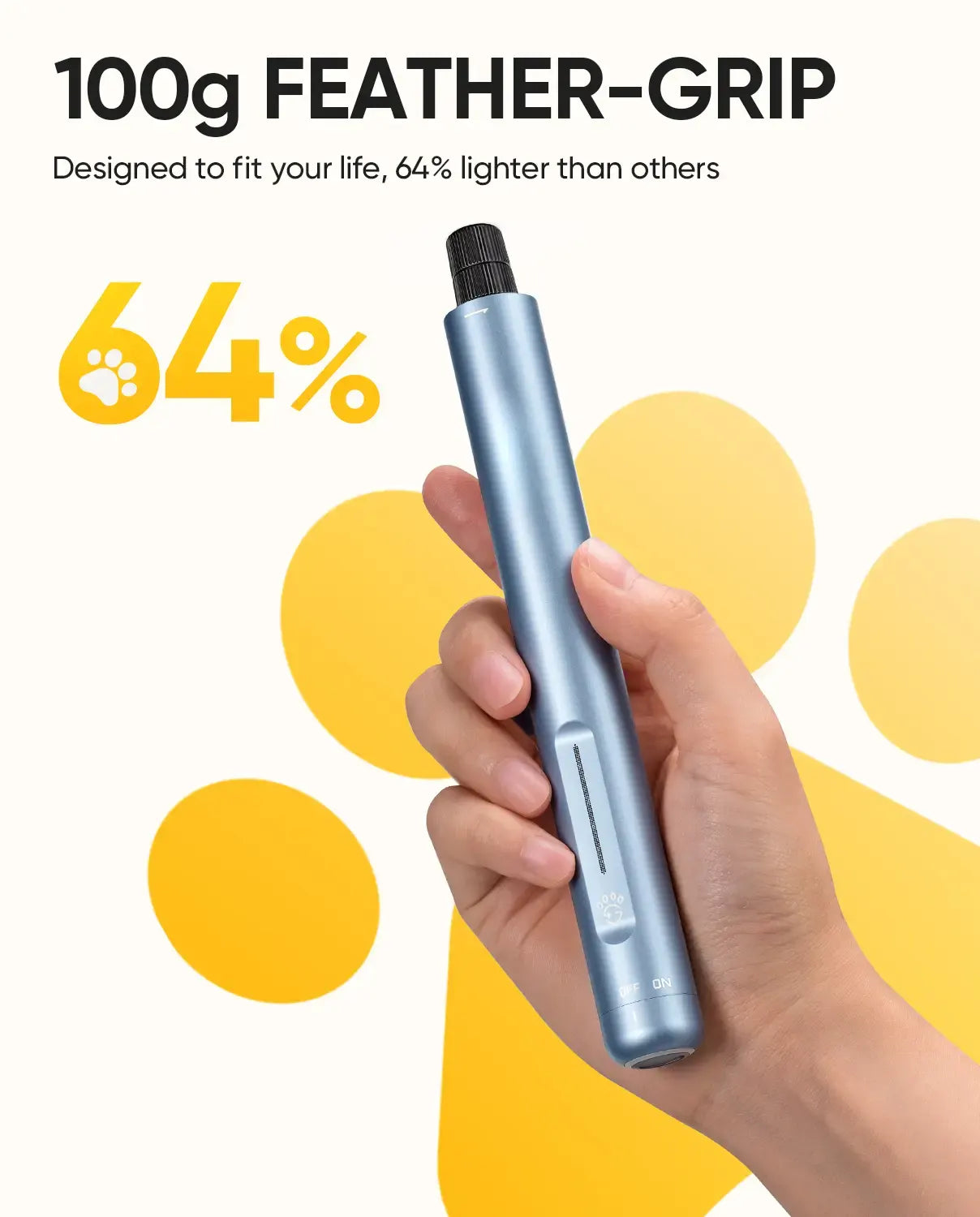 Pet Nail Grinder – Quiet, Safe & Rechargeable for Small & Medium Pets