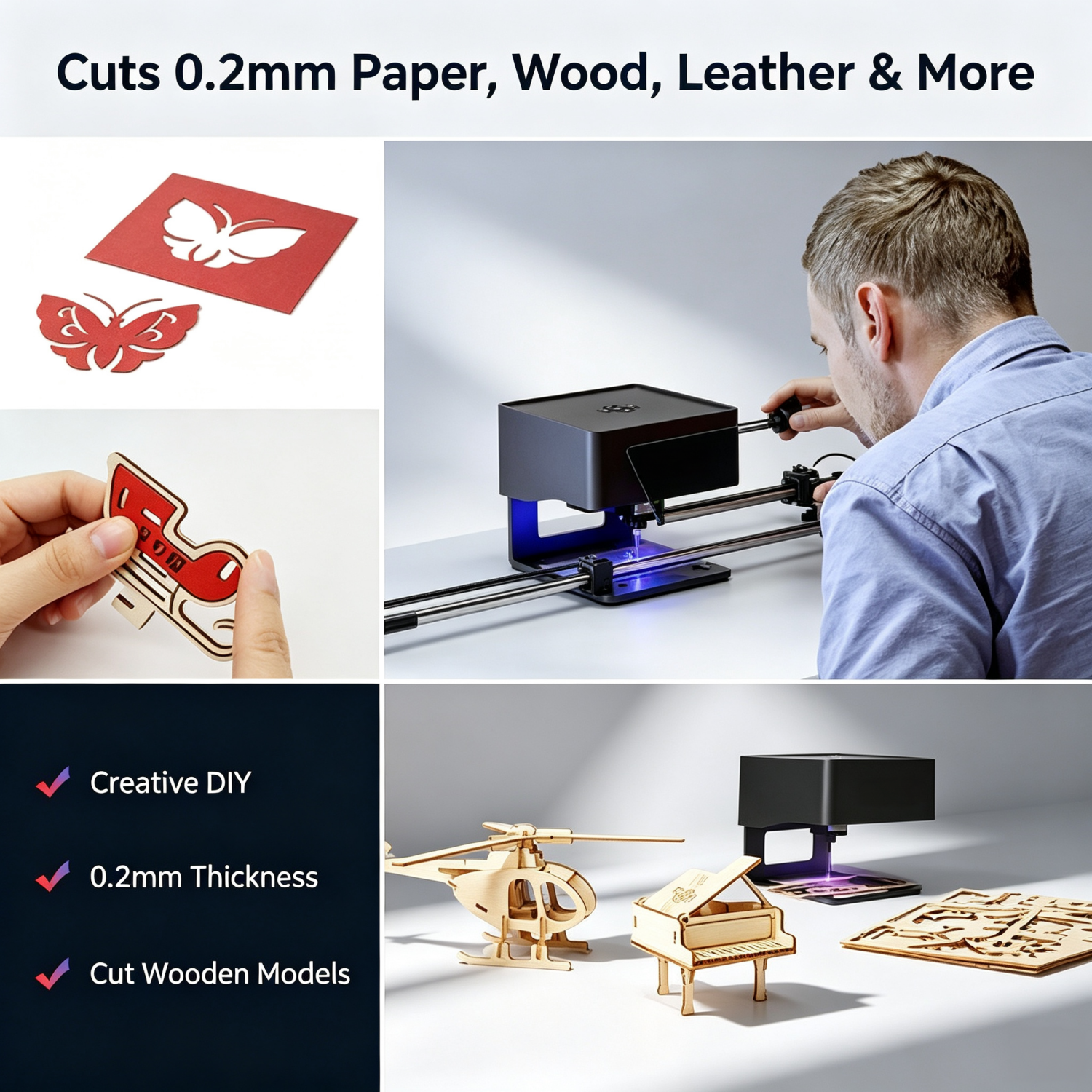 Mini Desktop Laser Engraver – 3W
