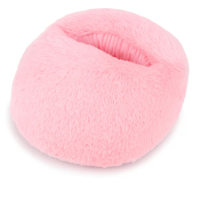 Electric foot warmer - with a plush outer layer covering the entire foot