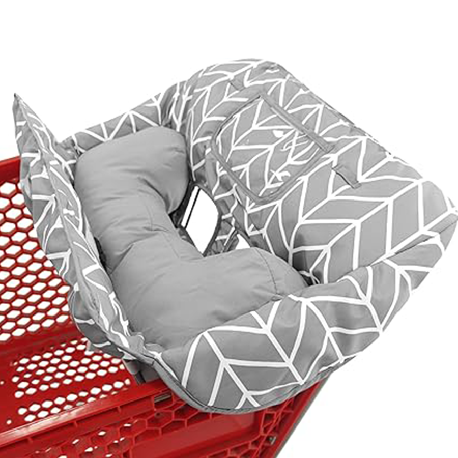 Soft pillow 2-in-1 baby shopping stroller and high chair cover