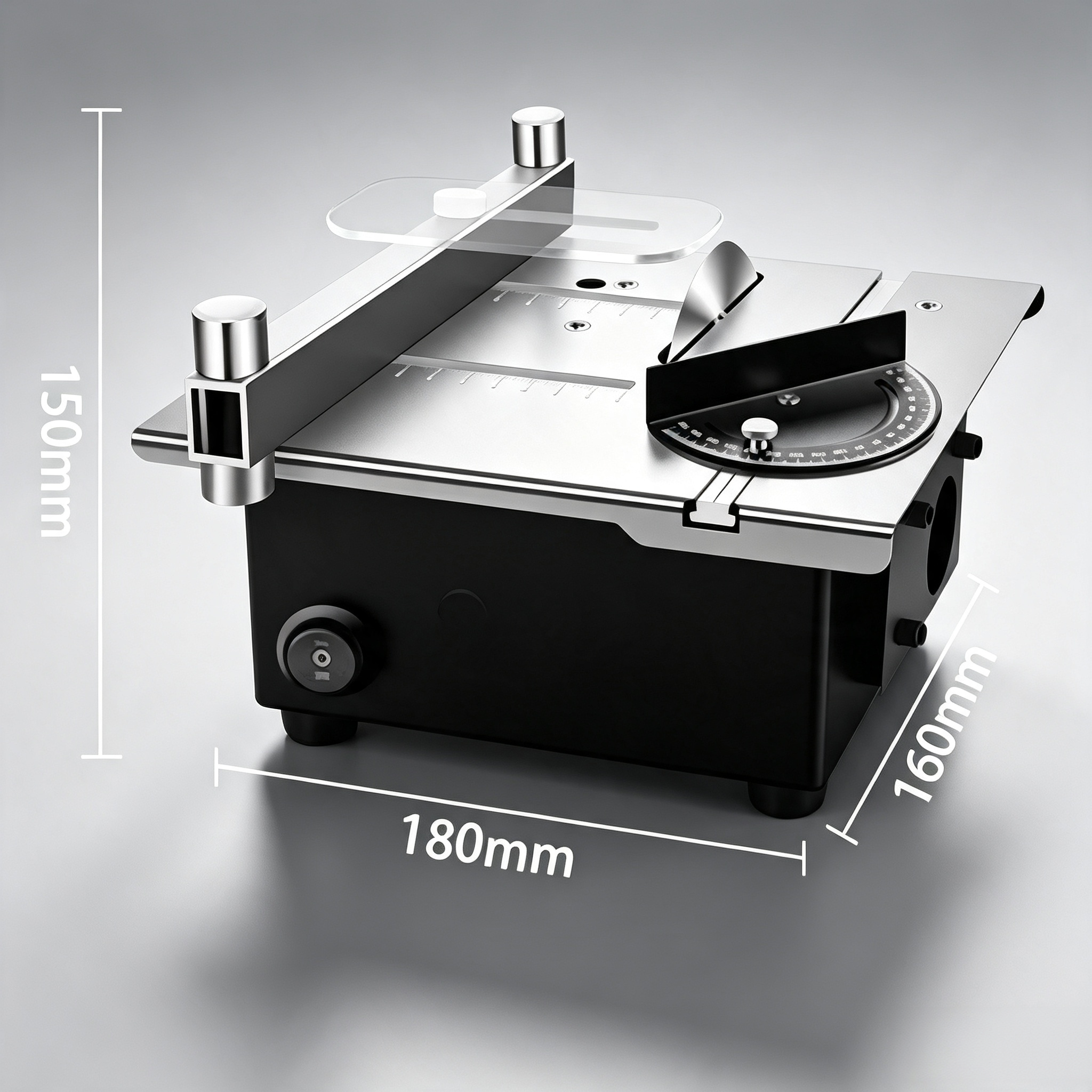 Mini Table Saw – 4-in-1 Cuts, Sands, Drills & Carves, Portable Desktop Workshop