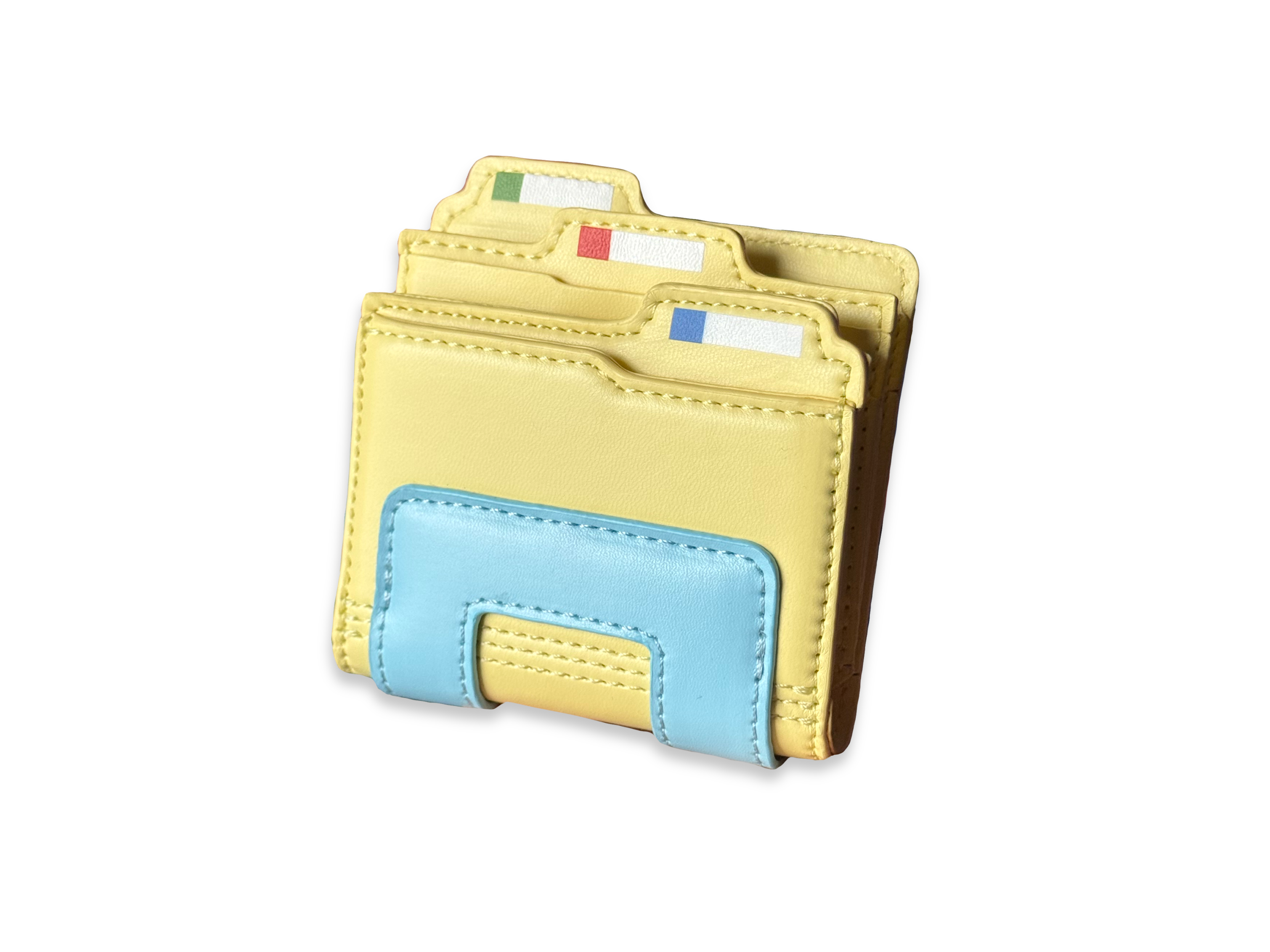 FolderStyle Wallet – Retro Desktop-Inspired Card Holder