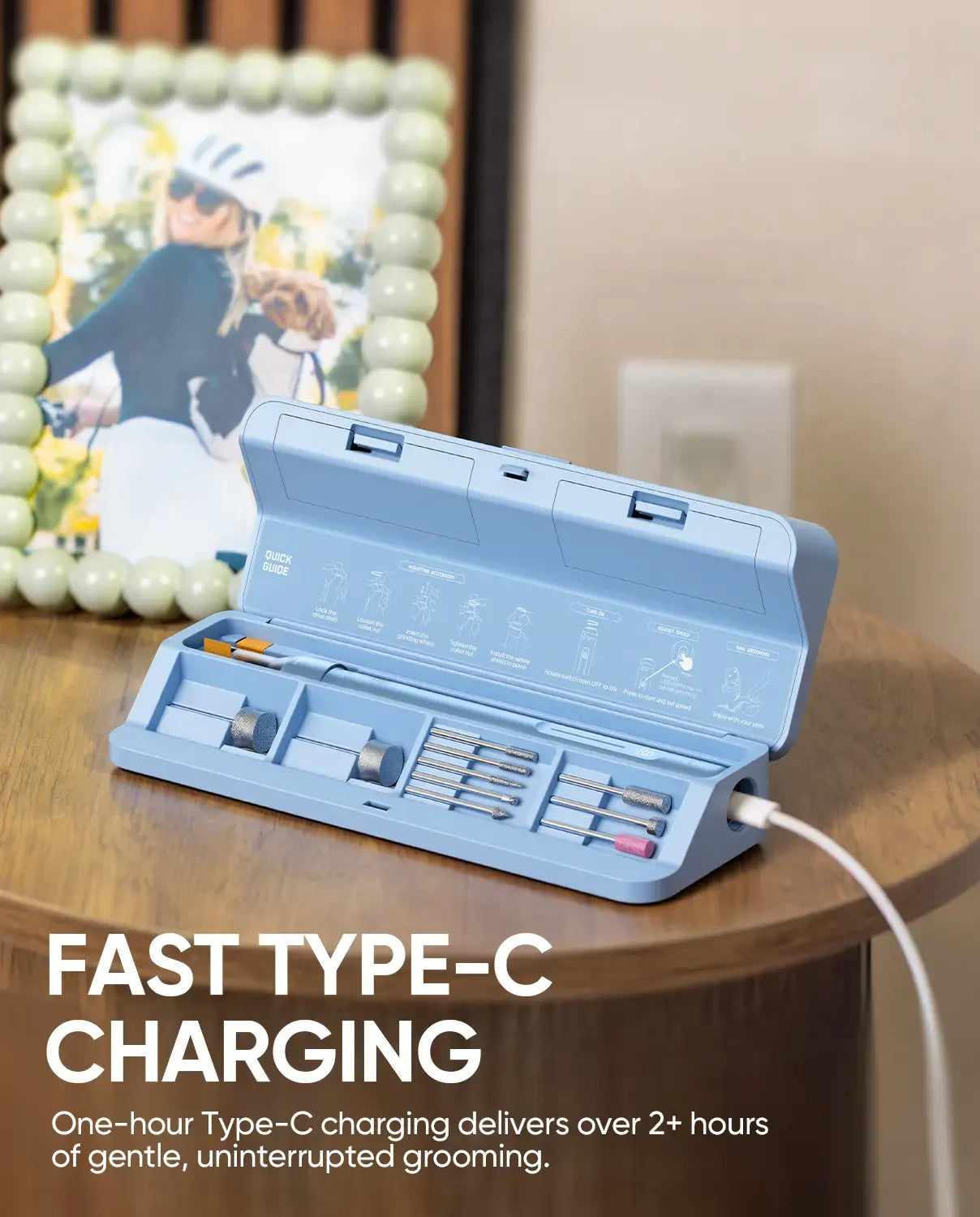 Pet Nail Grinder – Quiet, Safe & Rechargeable for Small & Medium Pets