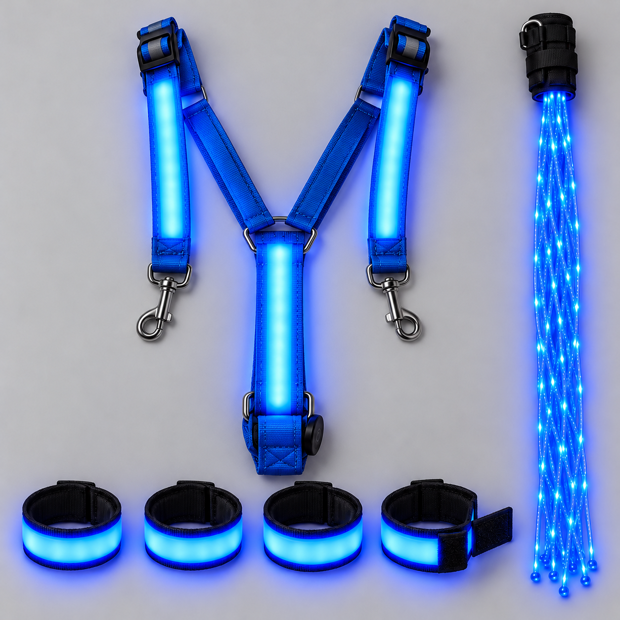 Full Glow Kit for Horses – LED Visibility Set, 70-Hour Battery, Adjustable Fit