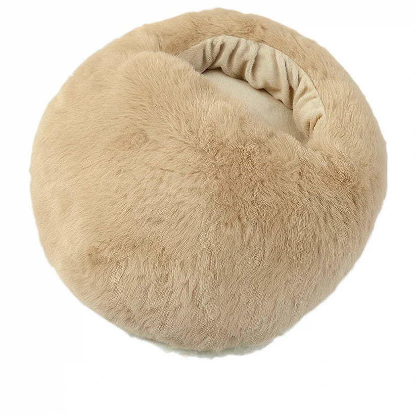 Electric foot warmer - with a plush outer layer covering the entire foot