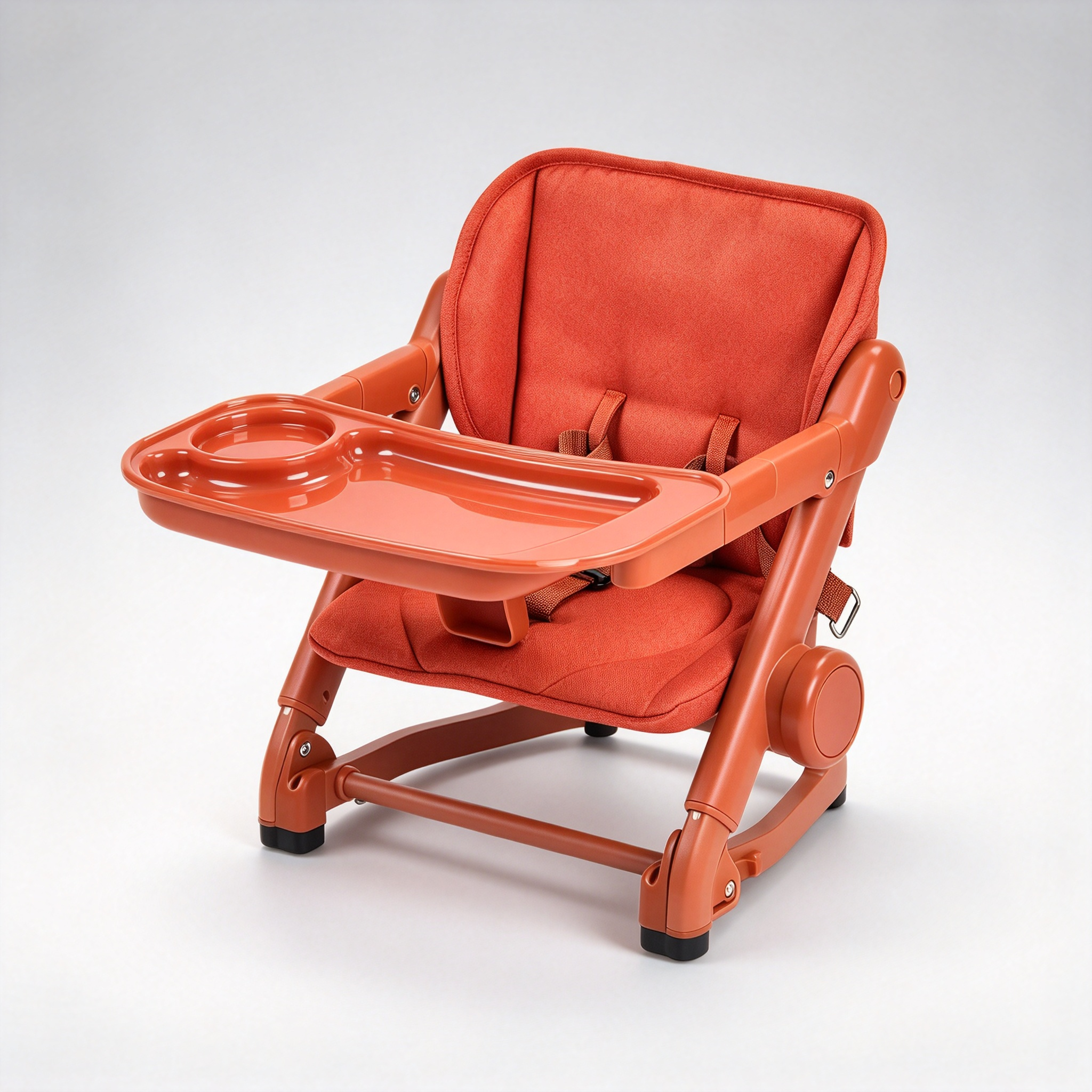 3-in-1 Portable Booster Seat – Swivel Tray, 4-Level Height, Fits Any Chair