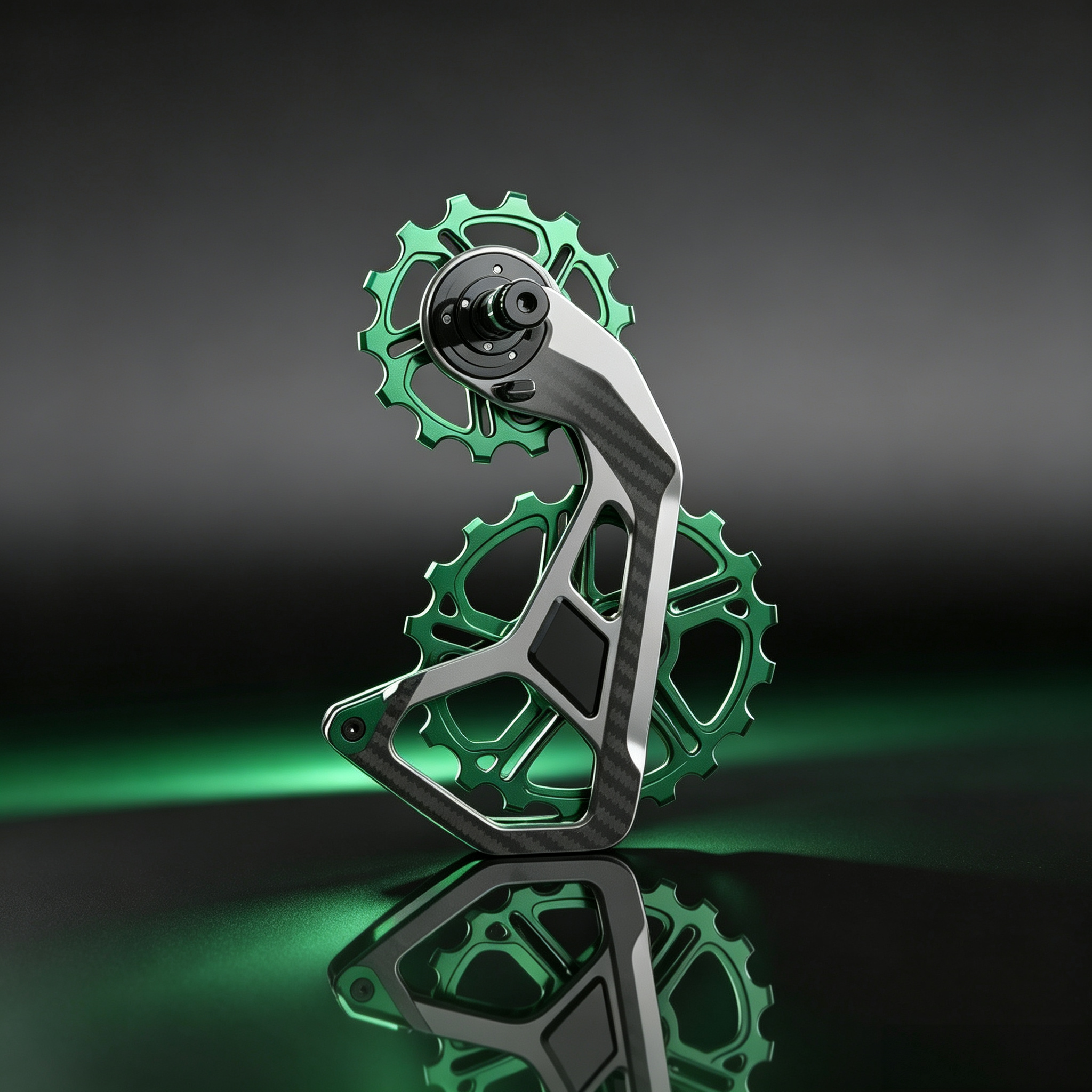 Carbon Oversized Pulley System – 14T/18T, Full Carbon Cage, Coated Bearings