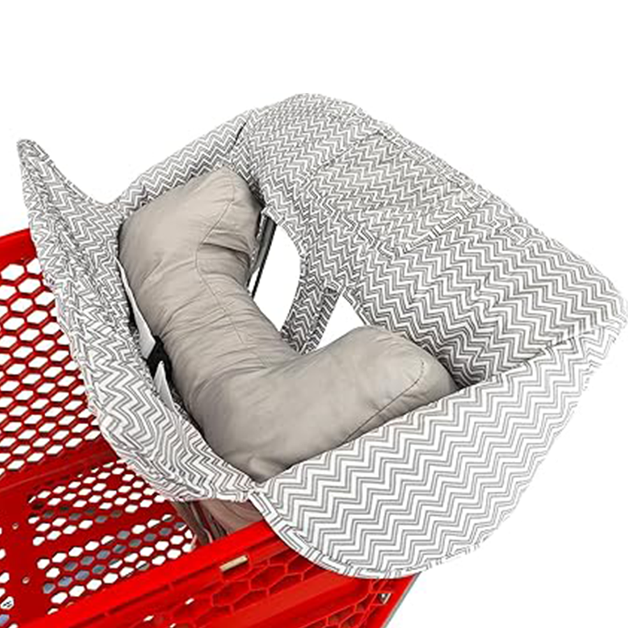 Soft pillow 2-in-1 baby shopping stroller and high chair cover