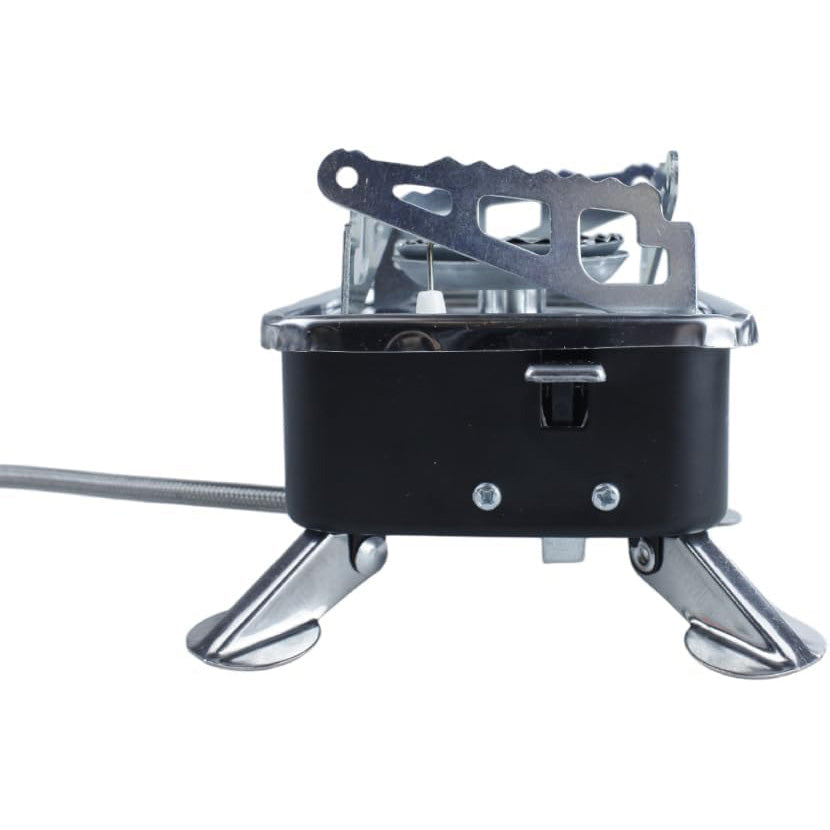 Black Portable Gas Camping Stove – Compact and Stable