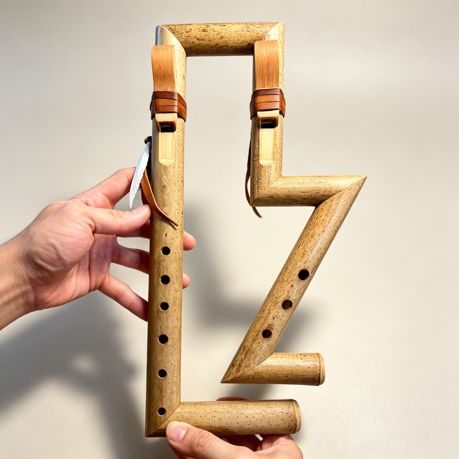 Exotic Folded Drone Flute – Compact Design