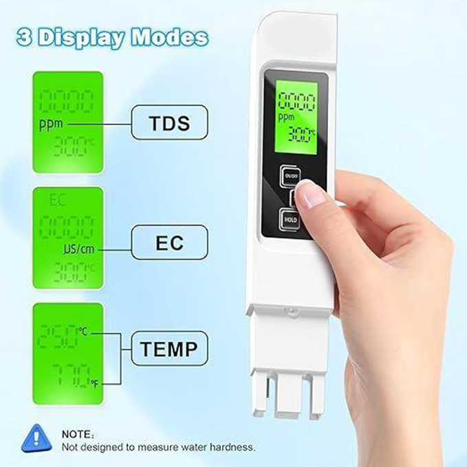 Four-in-one TDS water quality tester