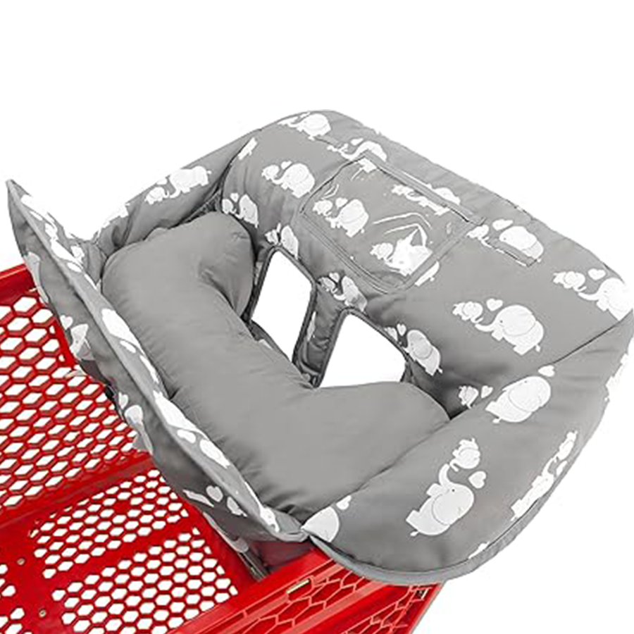 Soft pillow 2-in-1 baby shopping stroller and high chair cover