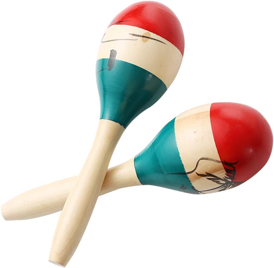 Colorful Wooden Maracas – Hand Percussion Shakers for Music & Fun
