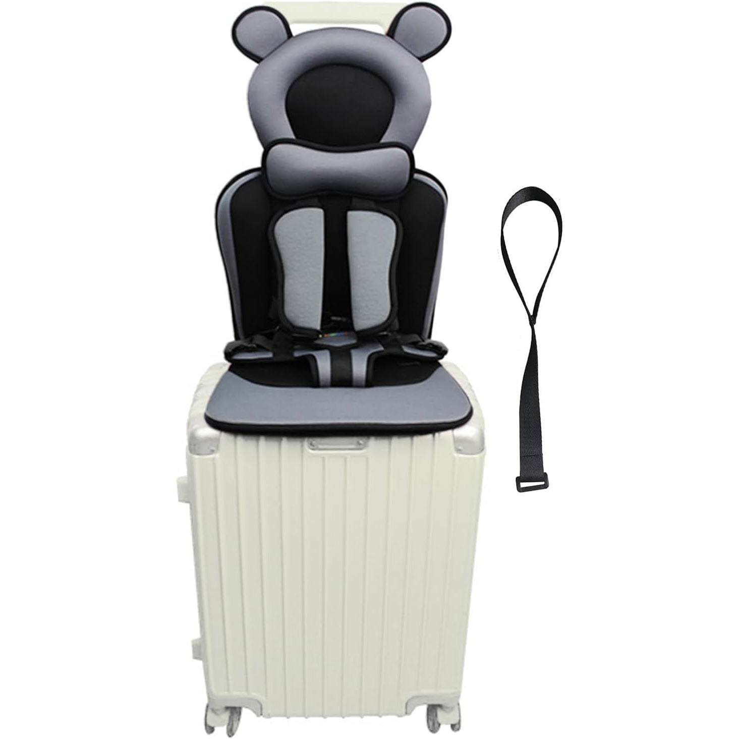 Toddler Travel Suitcase Seat – Kids Ride-On Suitcase with Safety Strap