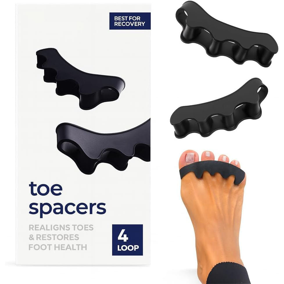 Therapeutic Toe Spacers – Correct Bunions, Plantar Fasciitis & Toe Alignment, Unisex Foot Pain Relief