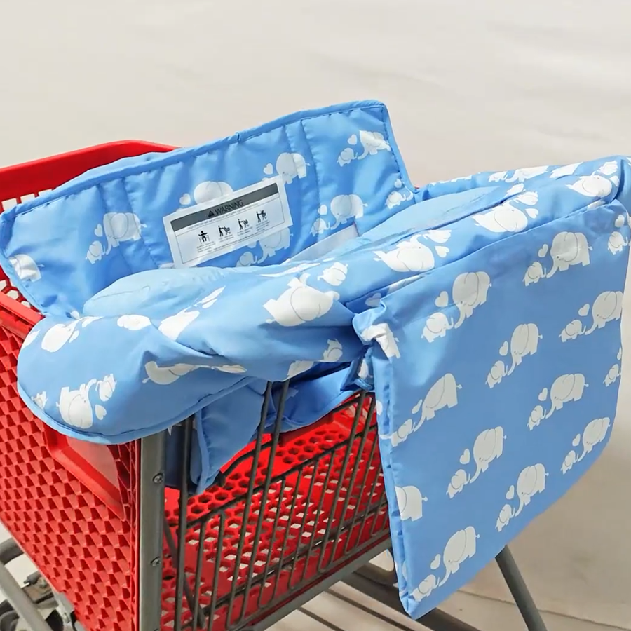 Soft pillow 2-in-1 baby shopping stroller and high chair cover