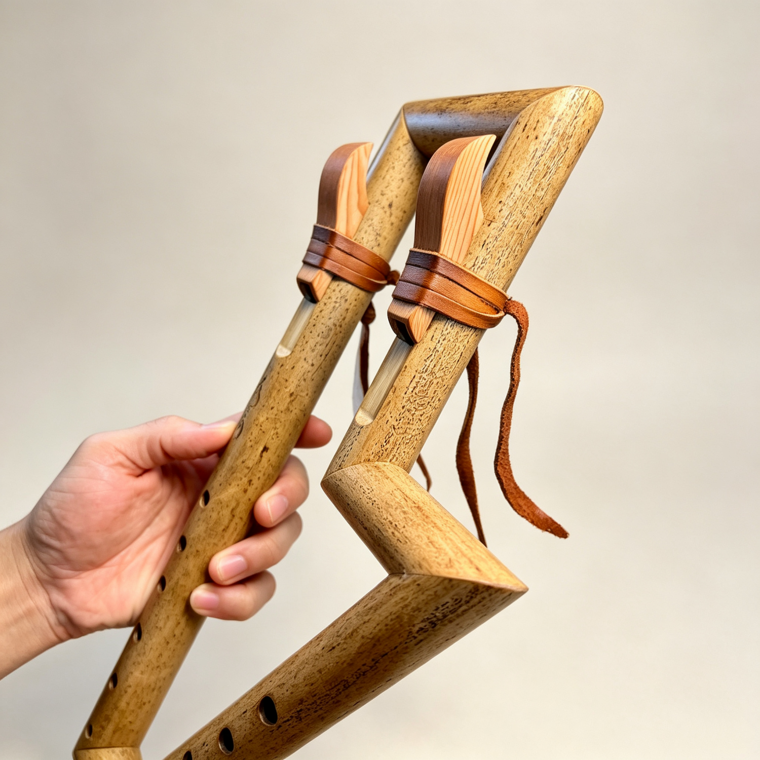 Exotic Folded Drone Flute – Compact Design