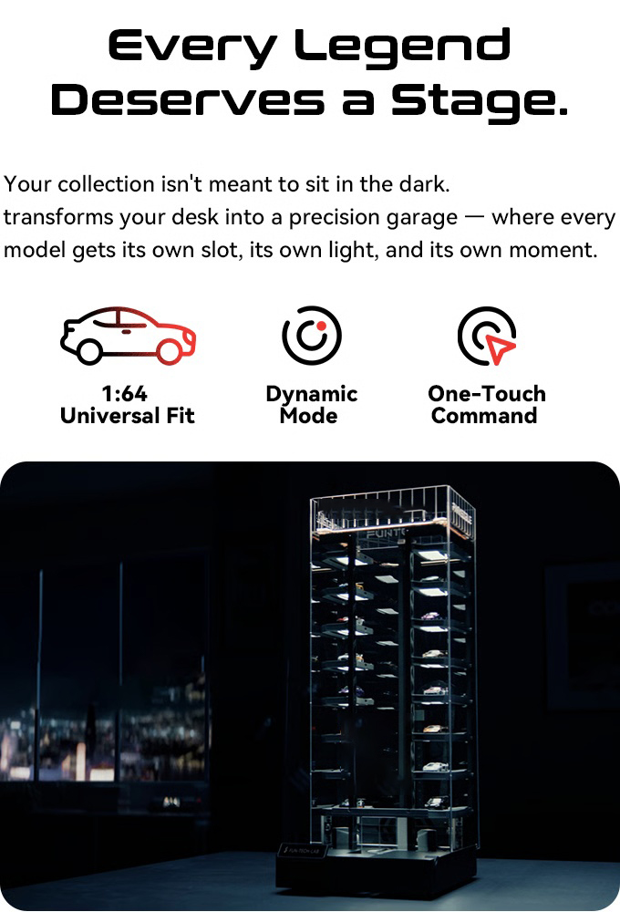 Smart Auto Parking Garage – 1:64 Scale Model Car Display System