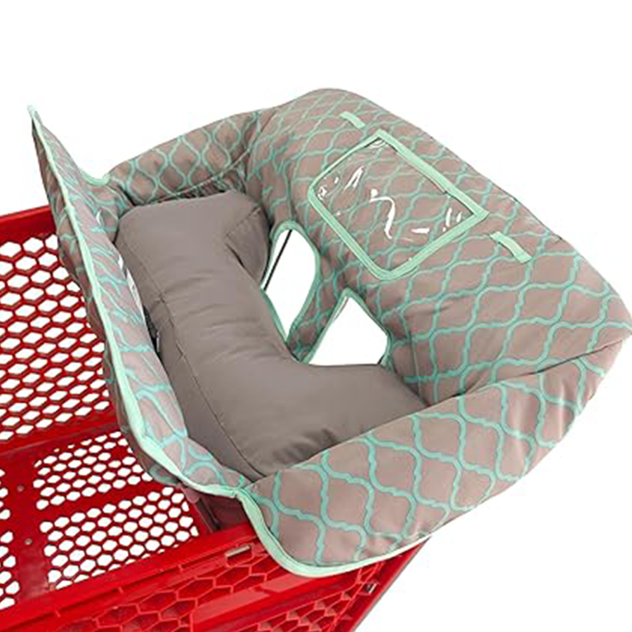 Soft pillow 2-in-1 baby shopping stroller and high chair cover