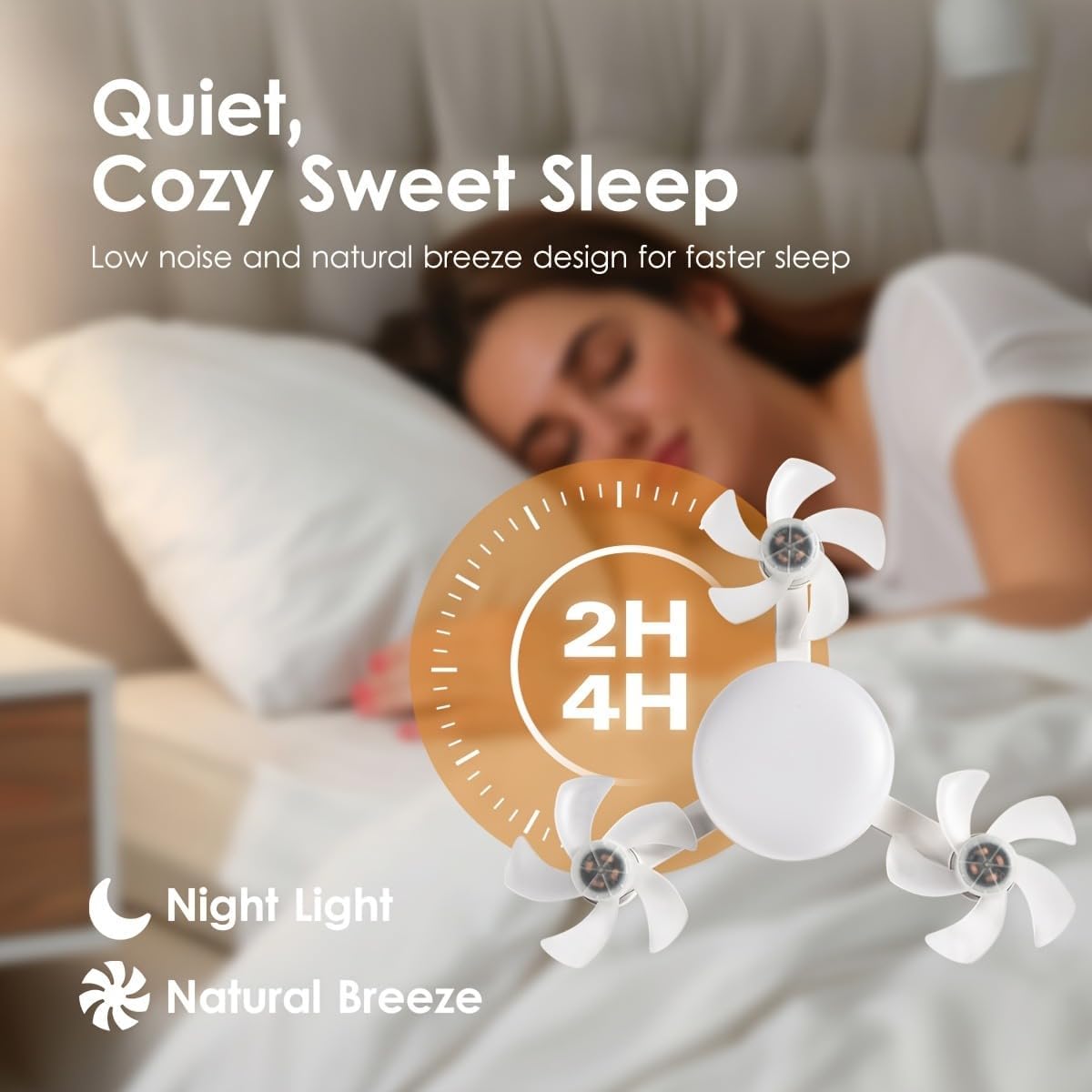 Socket Fan Light – Screw-In Ceiling Fan with Remote