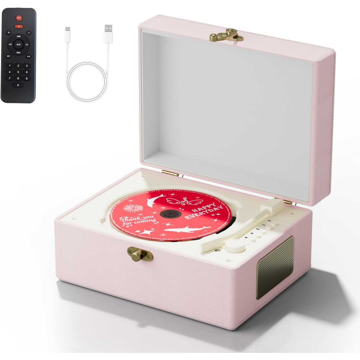 Music Box CD Player – Bluetooth Transmitter with Built-in Speaker