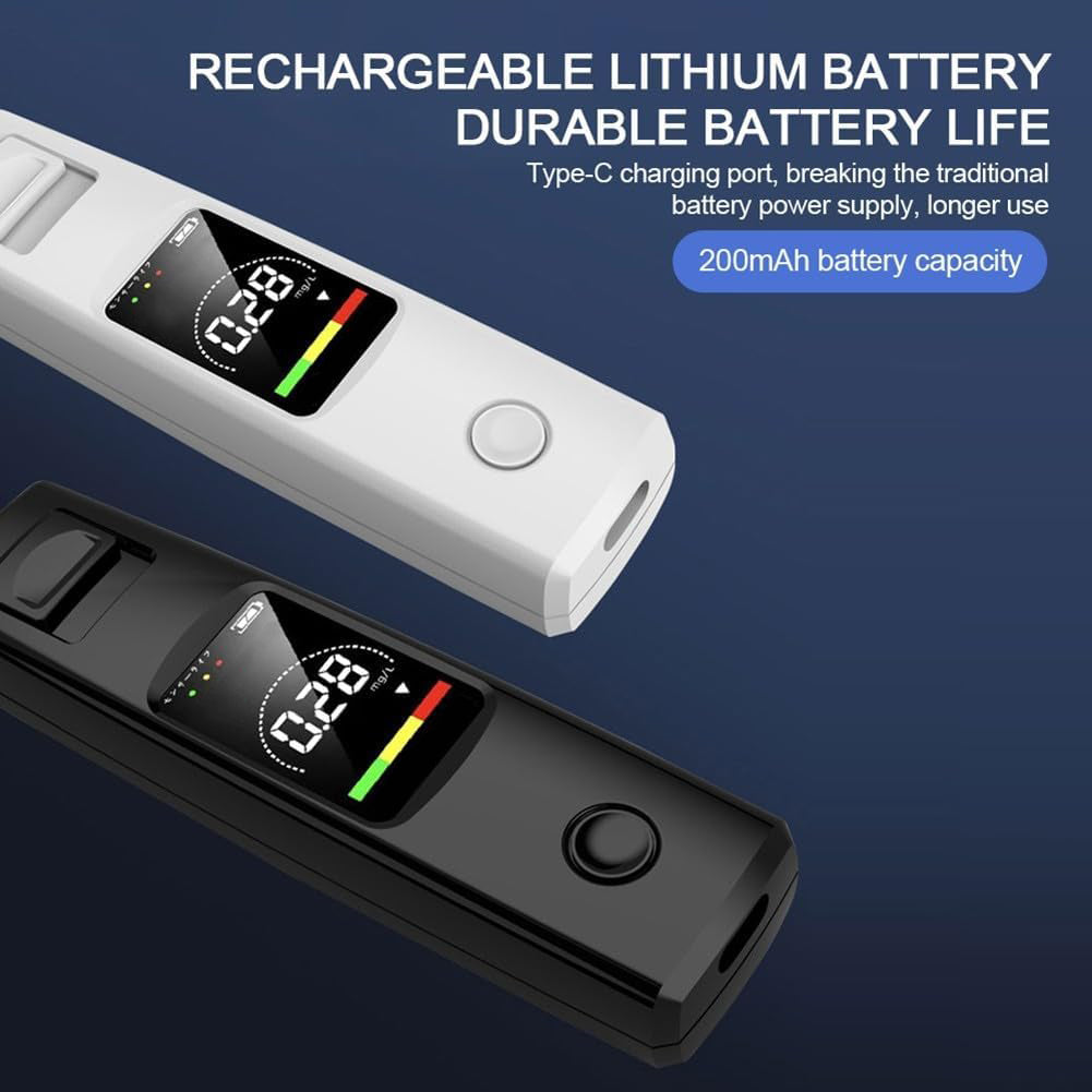 Alcohol Tester | High Precision Breathalyzer, LCD Display, Portable Alcohol Breath Test Device