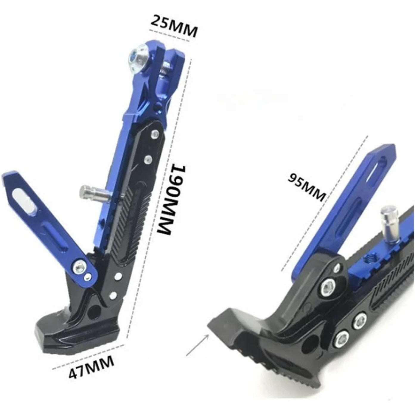 Adjustable CNC Metal Motorcycle Foot Bracket Kick Side Stand – Durable & Corrosion-Resistant