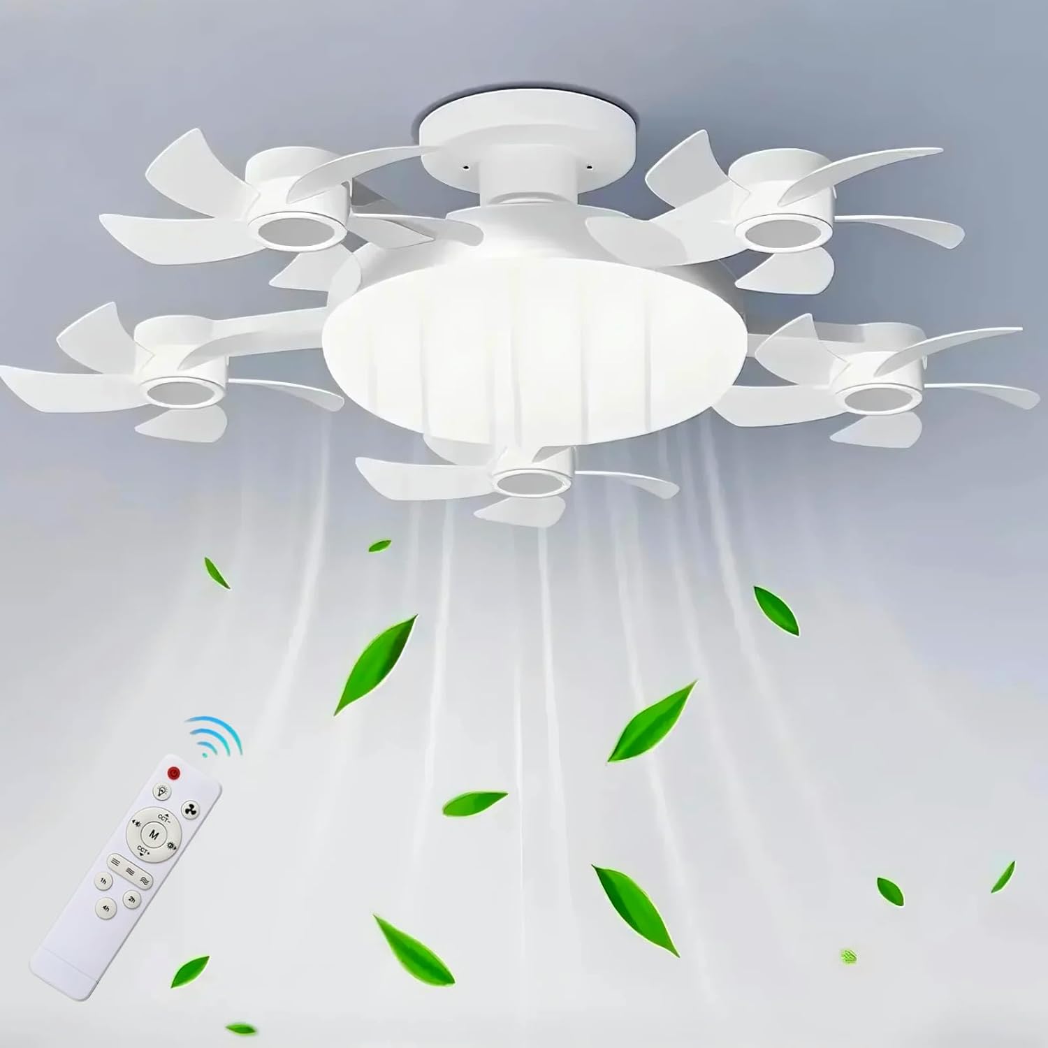 Socket Fan Light – Screw-In Ceiling Fan with Remote