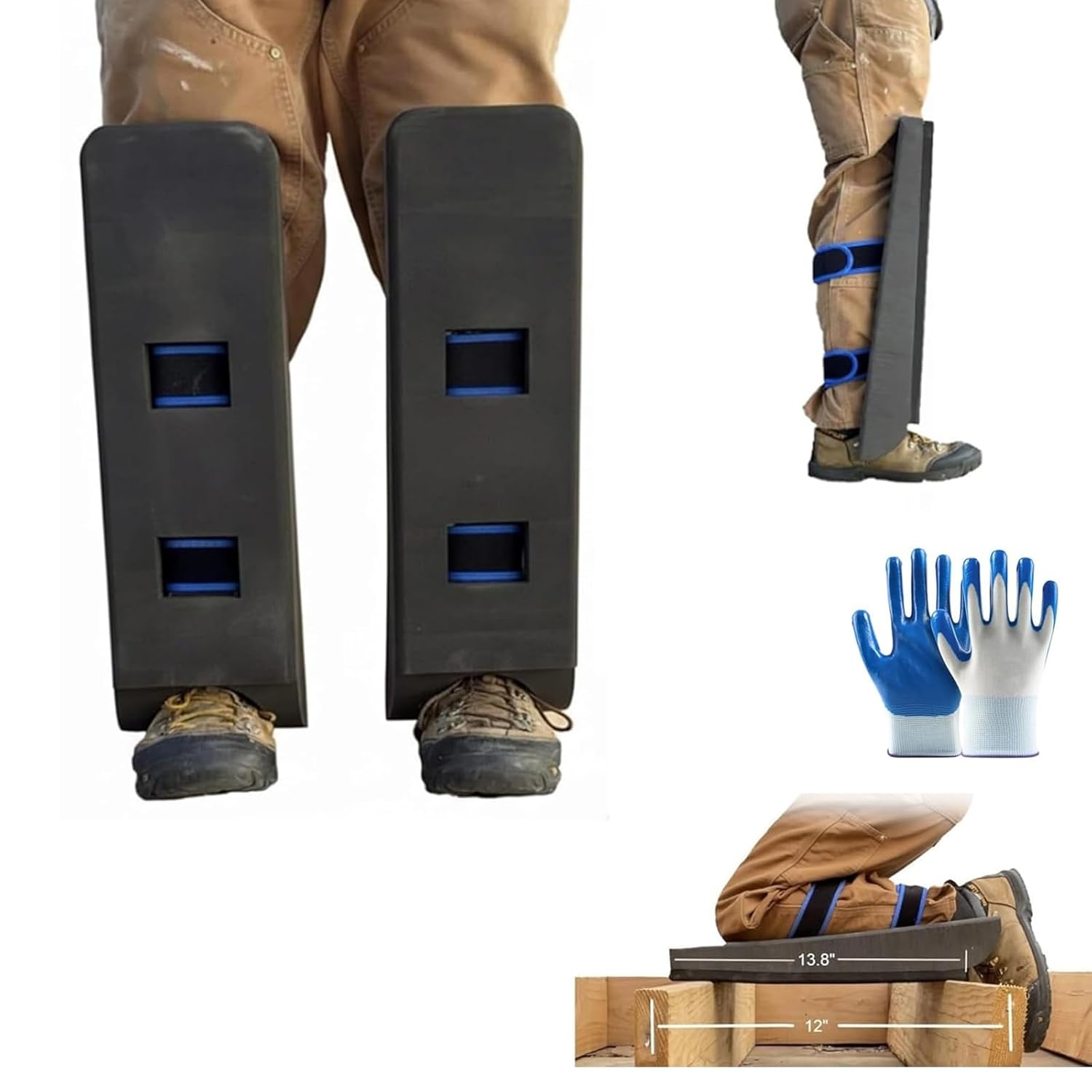 Climber Knee Pads – Self-Supporting Attic Crawling Kneepads