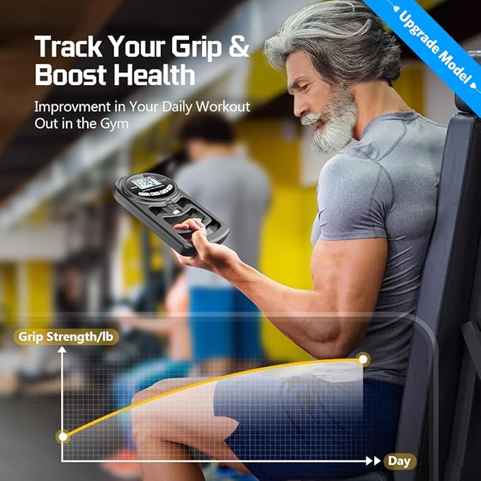 Electronic hand grip strength meter forearm grip strength trainer