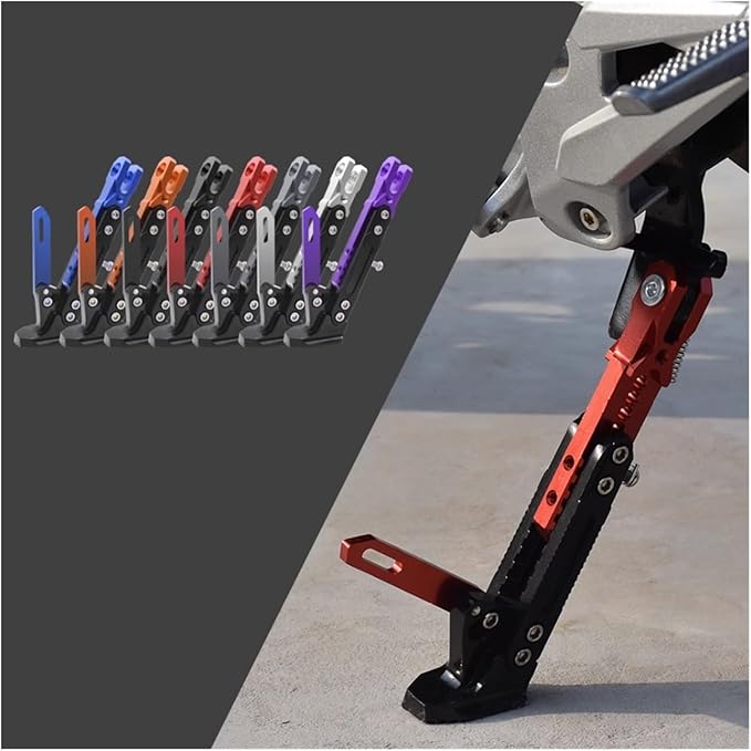 Adjustable CNC Metal Motorcycle Foot Bracket Kick Side Stand – Durable & Corrosion-Resistant