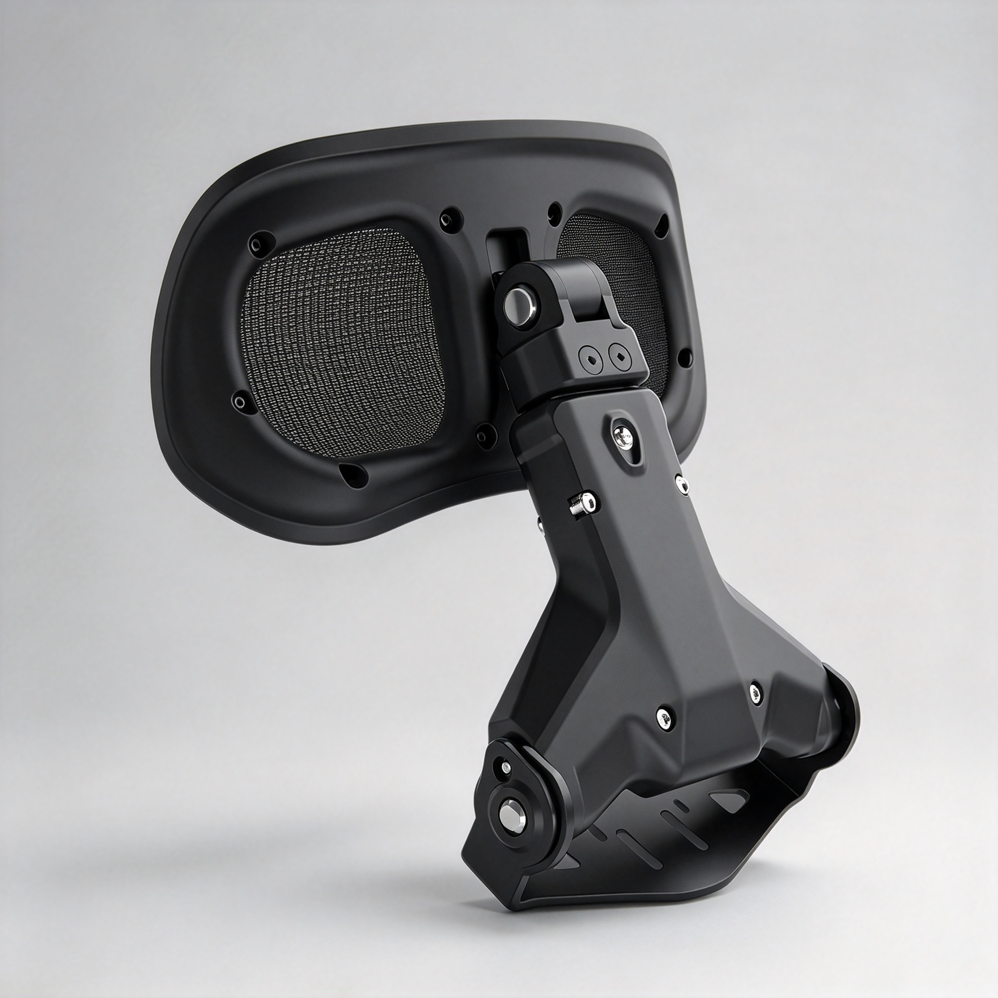 Foldable Adjustable Scooter Backrest – Ergonomic Lumbar Support, Aluminum Alloy Frame 