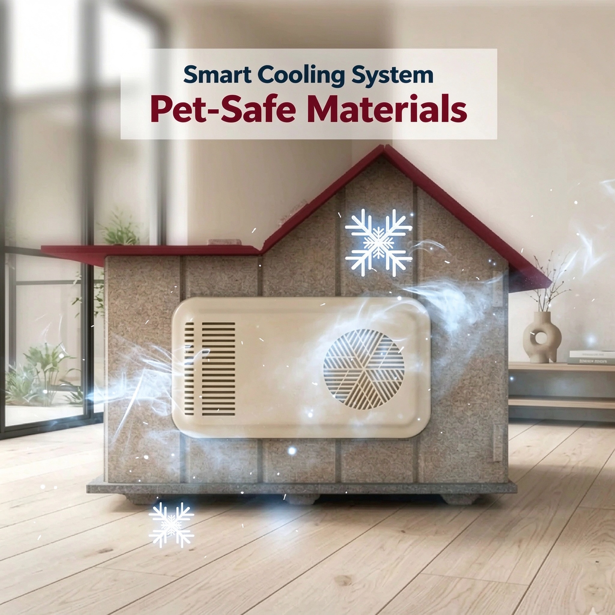 3-in-1 Climate Control Pet House – Cooling, Heating & Fan Modes, Auto Dehumidification