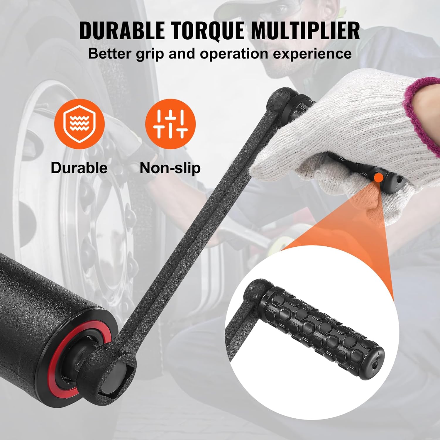 Torque Multiplier – 1:64 Gear Ratio, 6,800N·m Output, 8 Sockets (24-38mm), Storage Case
