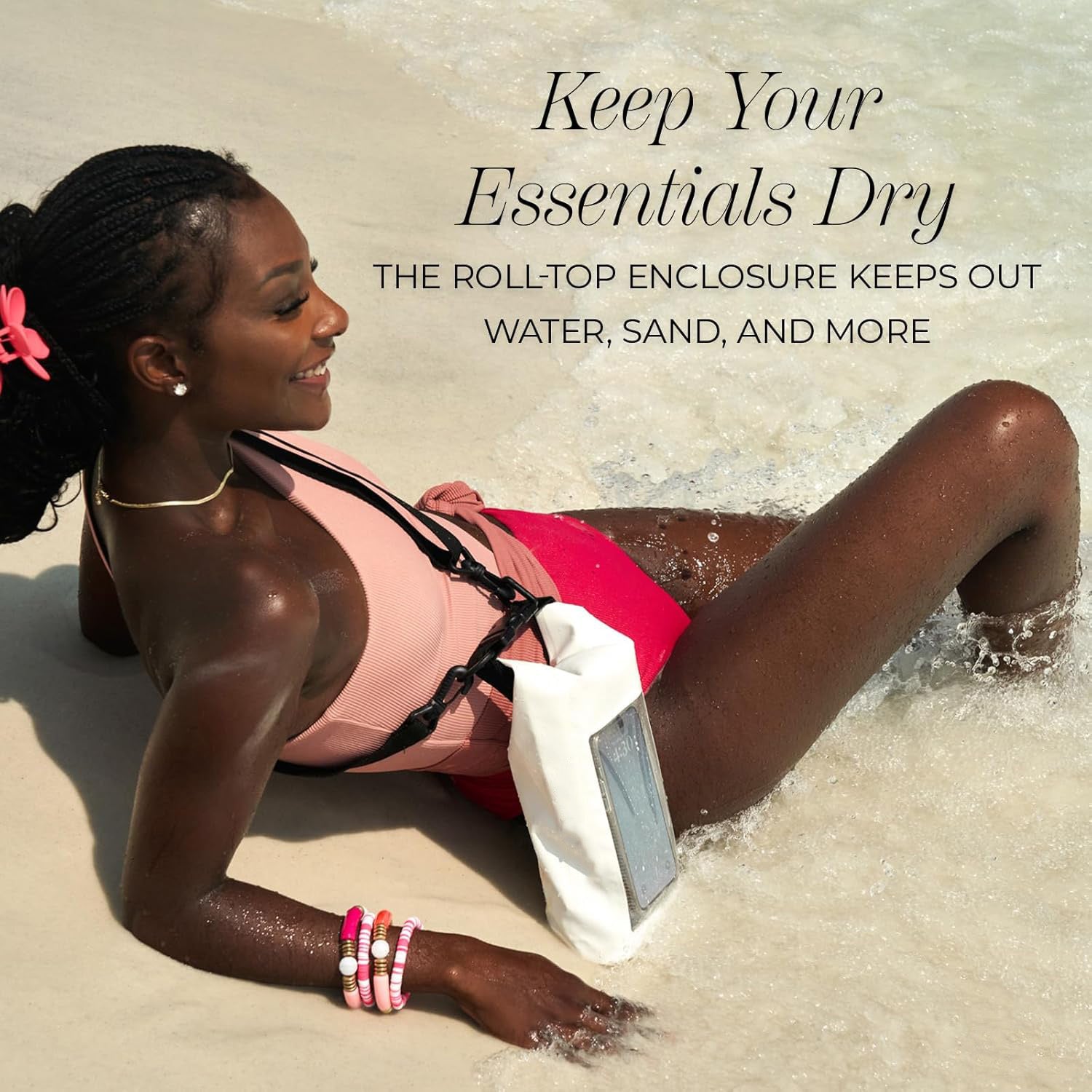 Waterproof Bucket Bag – Roll-Top Dry Bag, 2L Capacity with Waterproof Pouch, for Swimming