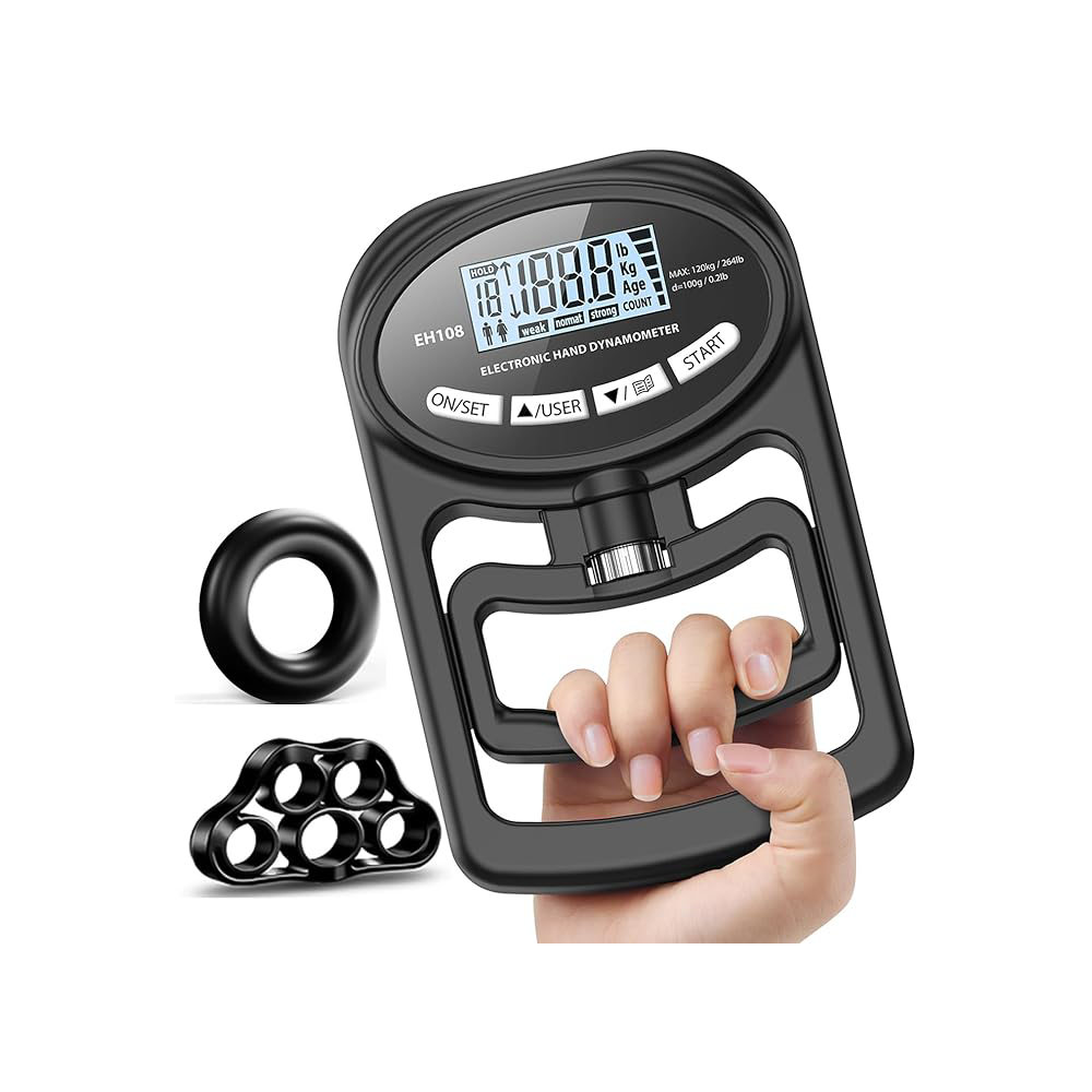 Electronic hand grip strength meter forearm grip strength trainer