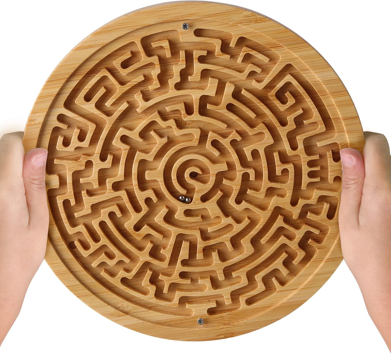 Wooden Labyrinth Puzzle Game – Classic Brain Teaser Toy for Focus & Family Fun