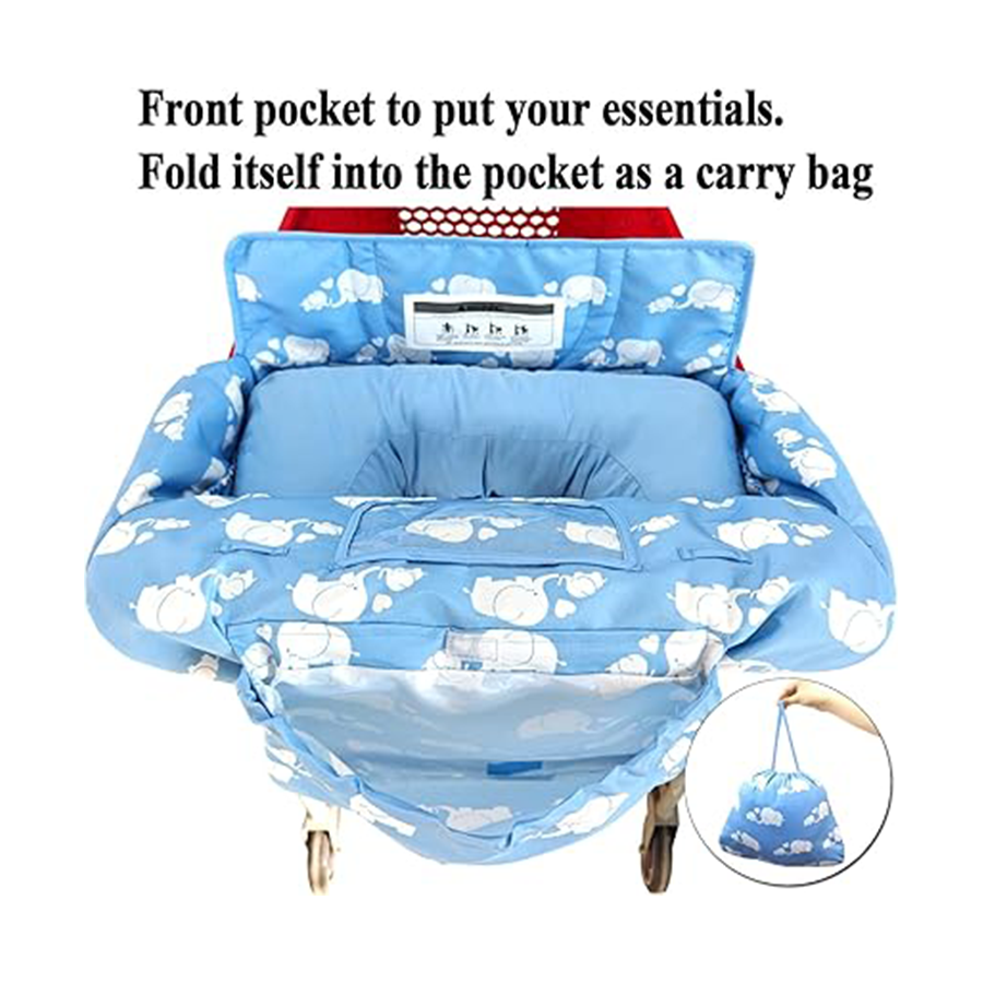Soft pillow 2-in-1 baby shopping stroller and high chair cover