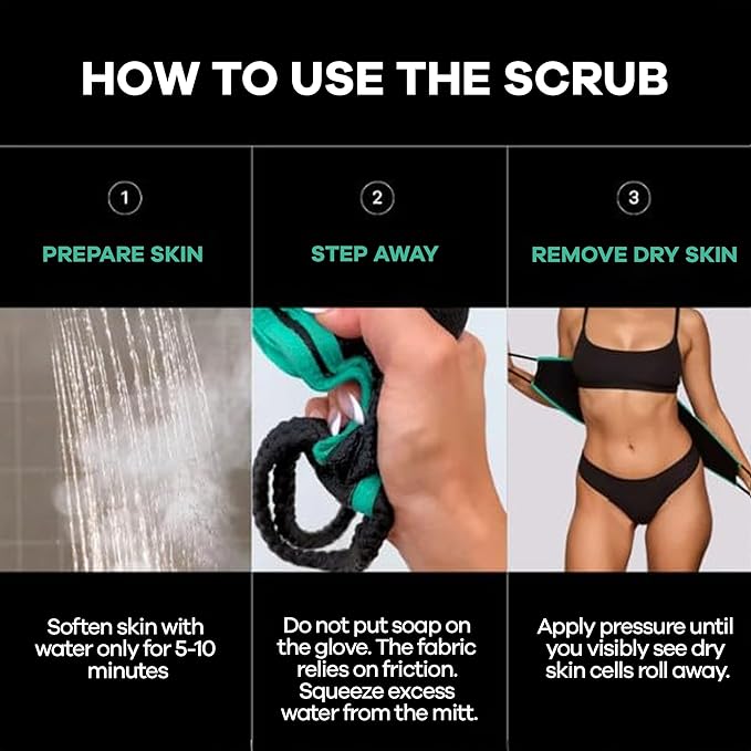 Deep exfoliating back scrub brush length